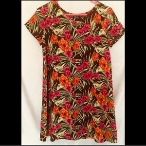 Morgan Taylor silk floral print dress 4P